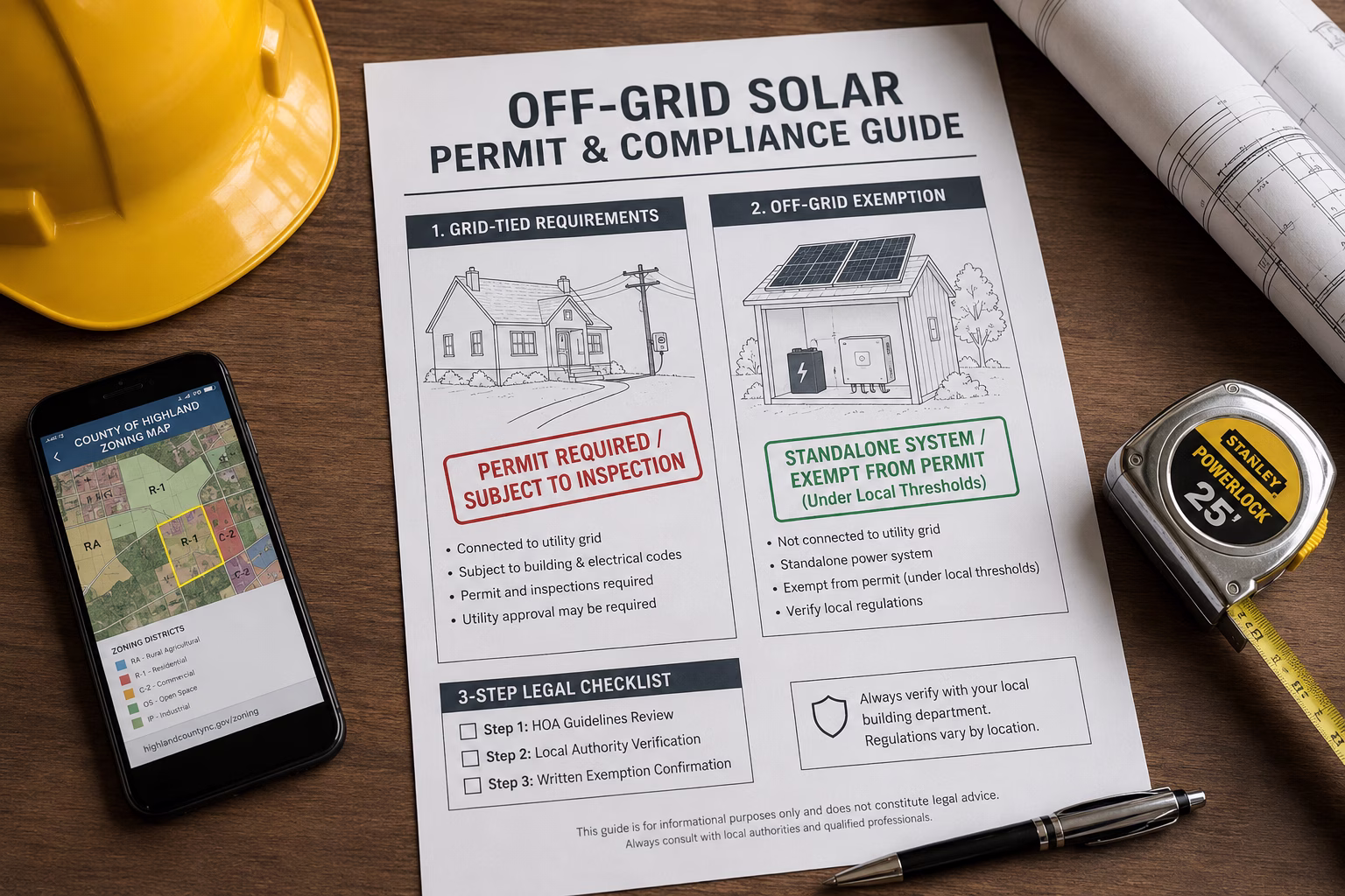 Permit application and solar building department compliance guide